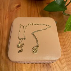 Mejuri Sapphire Tarot Moon Necklace - 18k gold vermeil